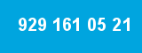 929 161 05 21 929 161 05 21